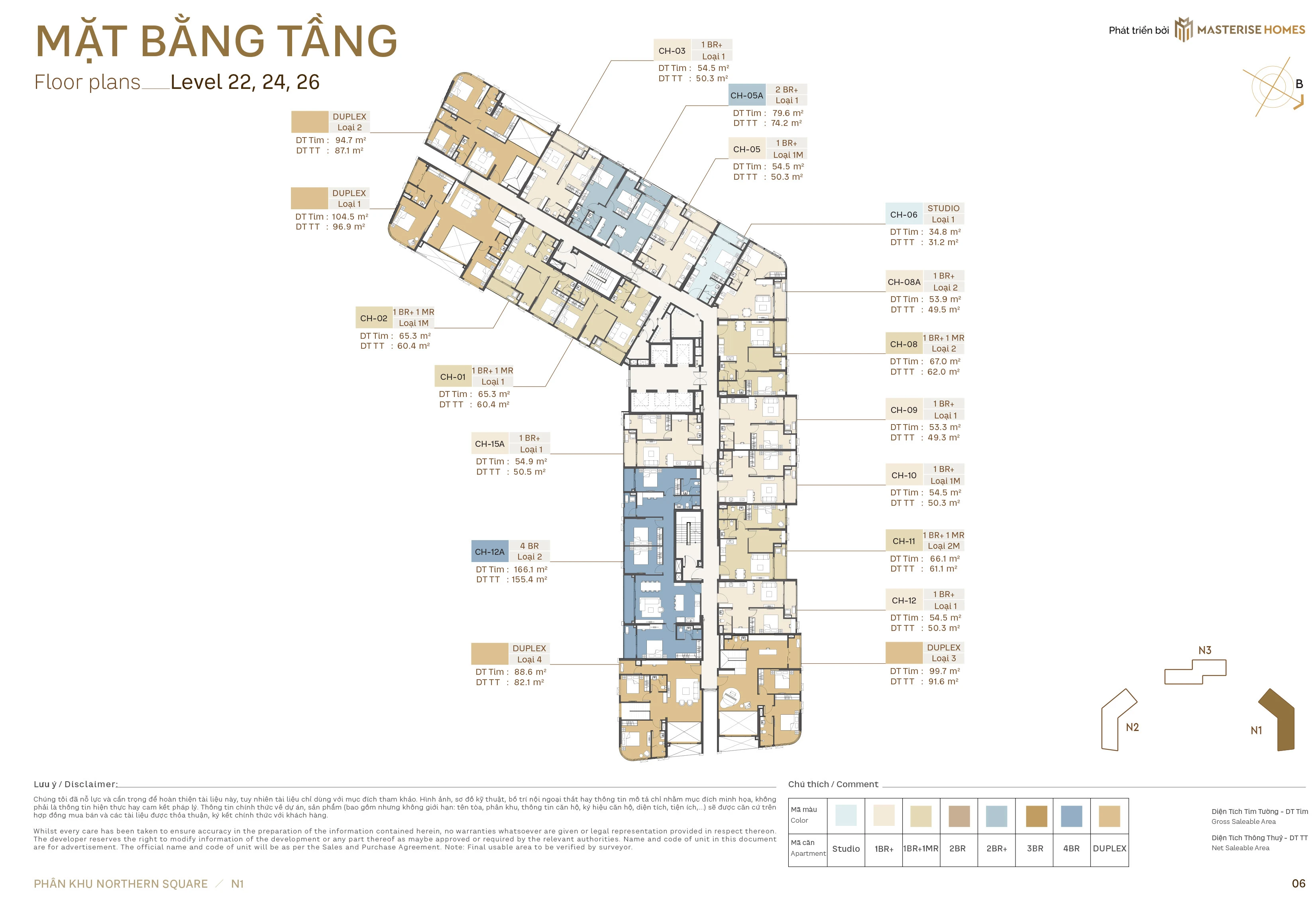 Tầng 22, 24, 26