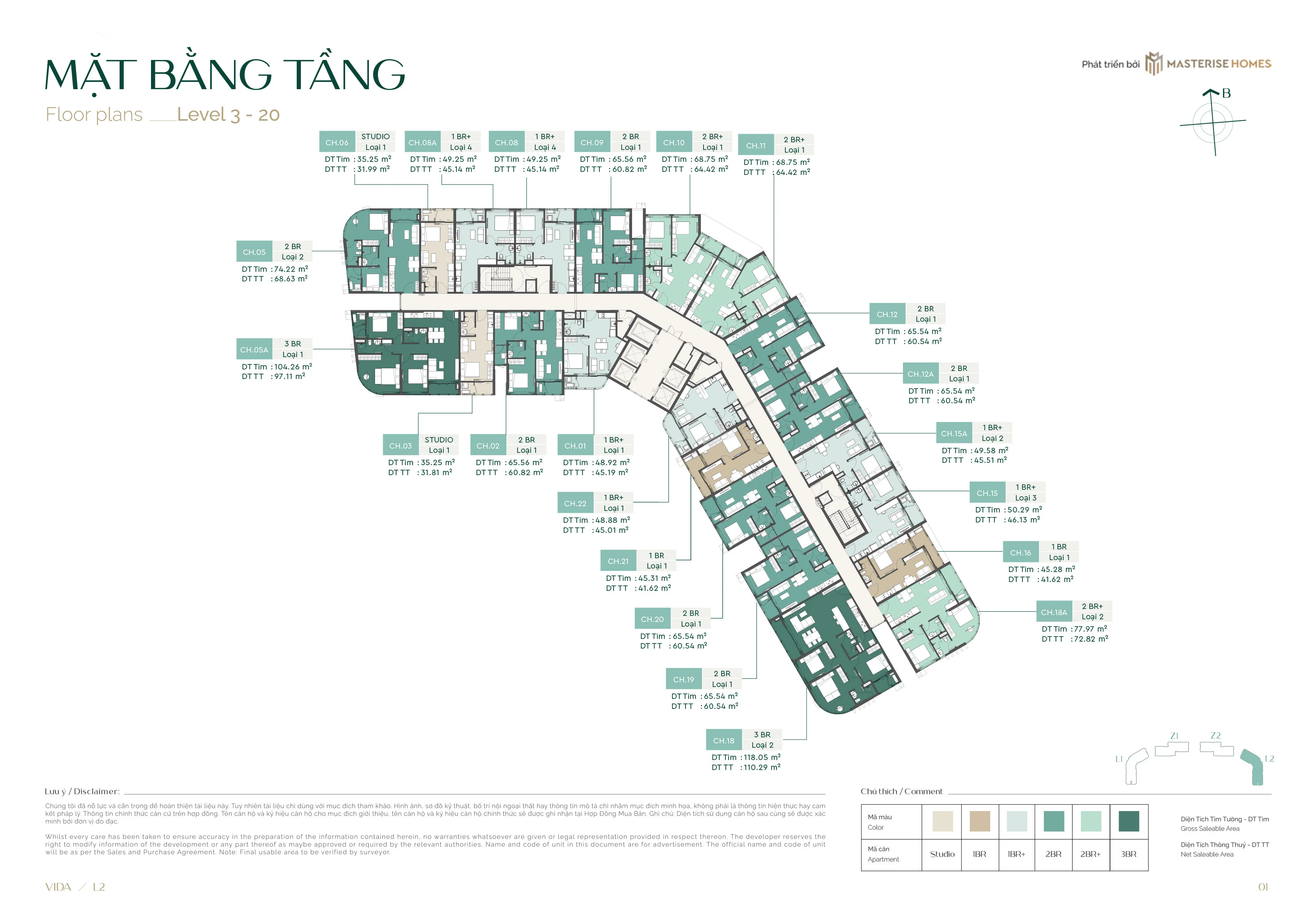 Toà Vida (Tầng 3 - 20)