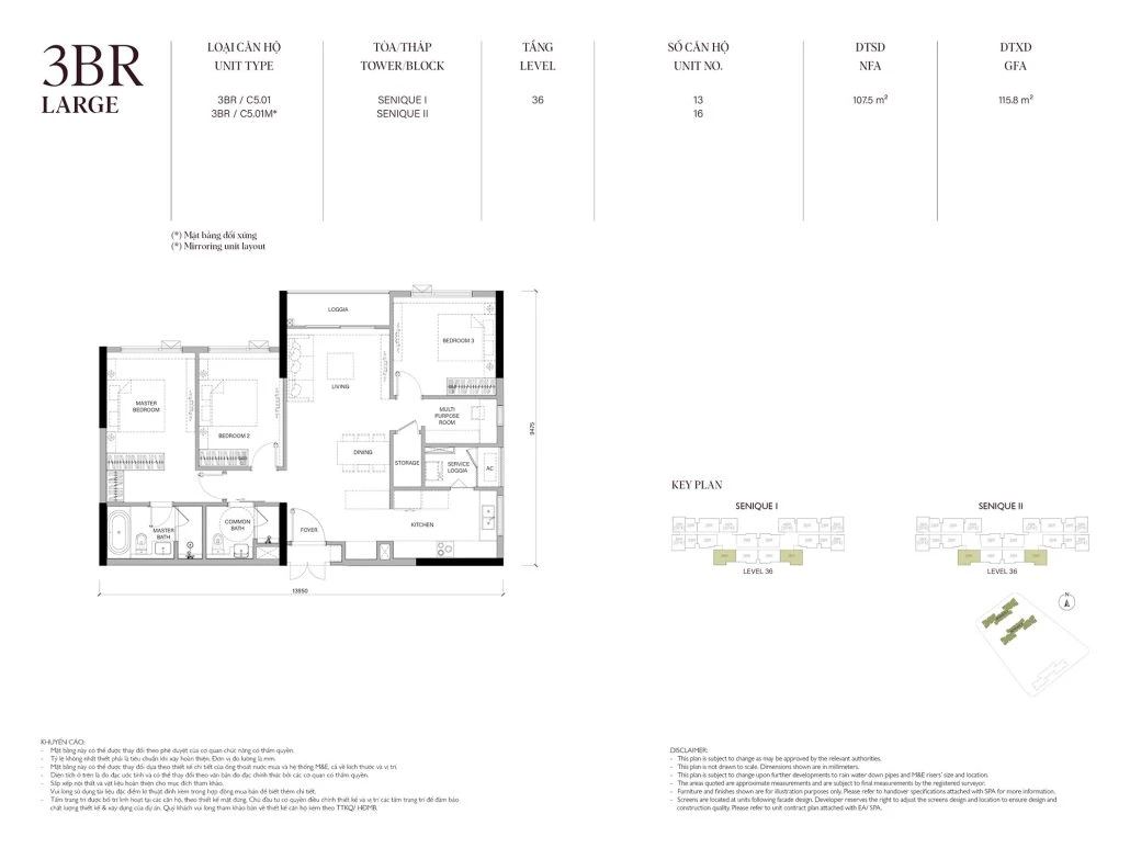 3PN 107.5 m2