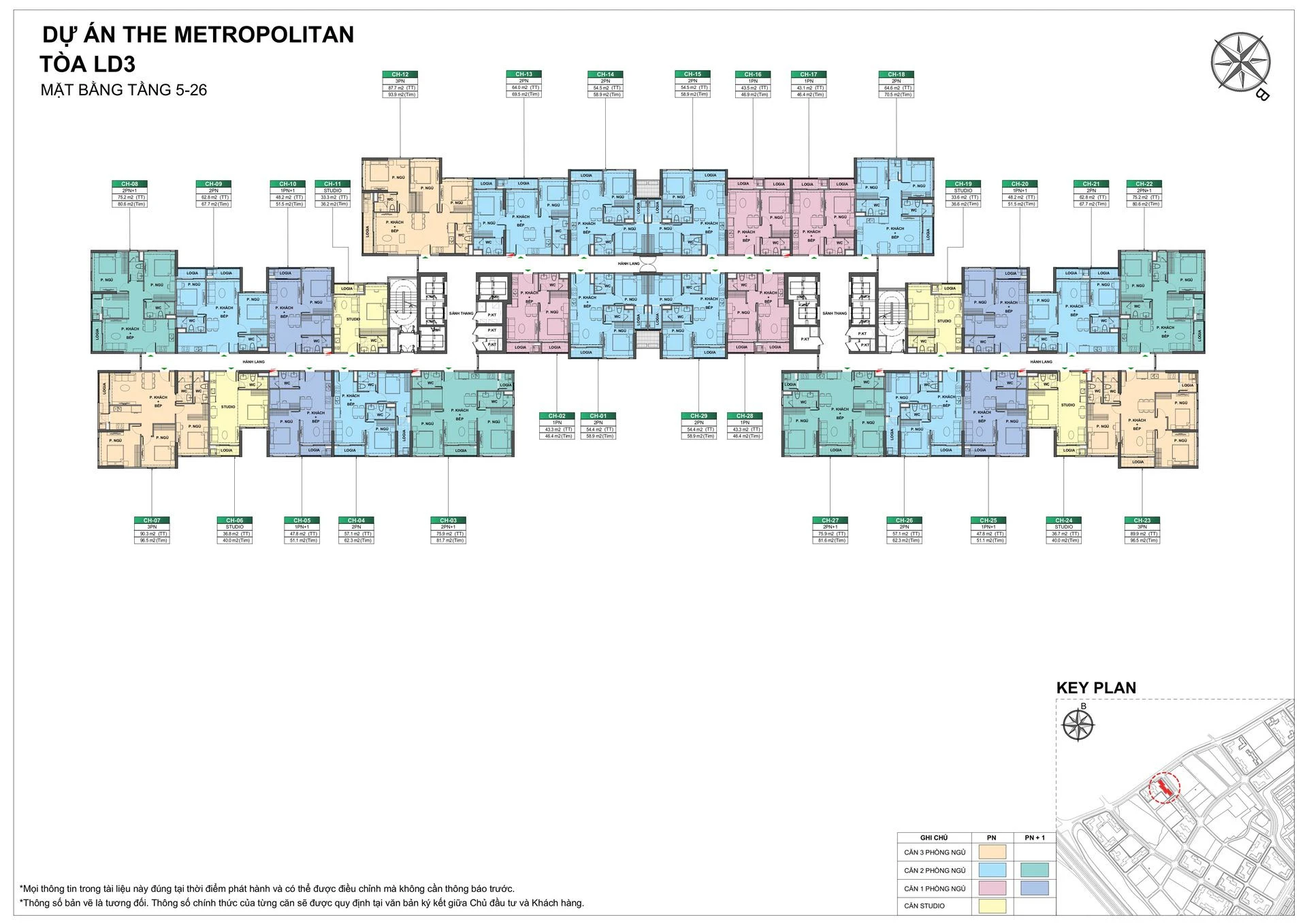 Mặt bằng tầng 5 - 26