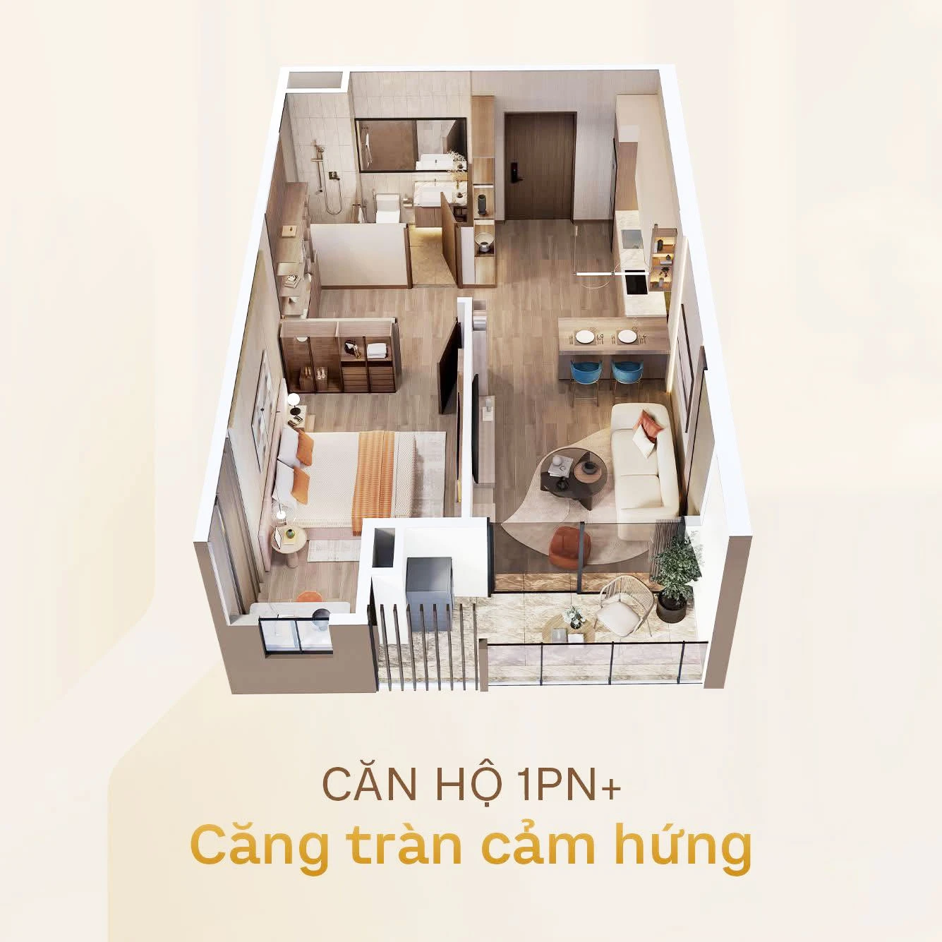 Căn hộ 1 PN