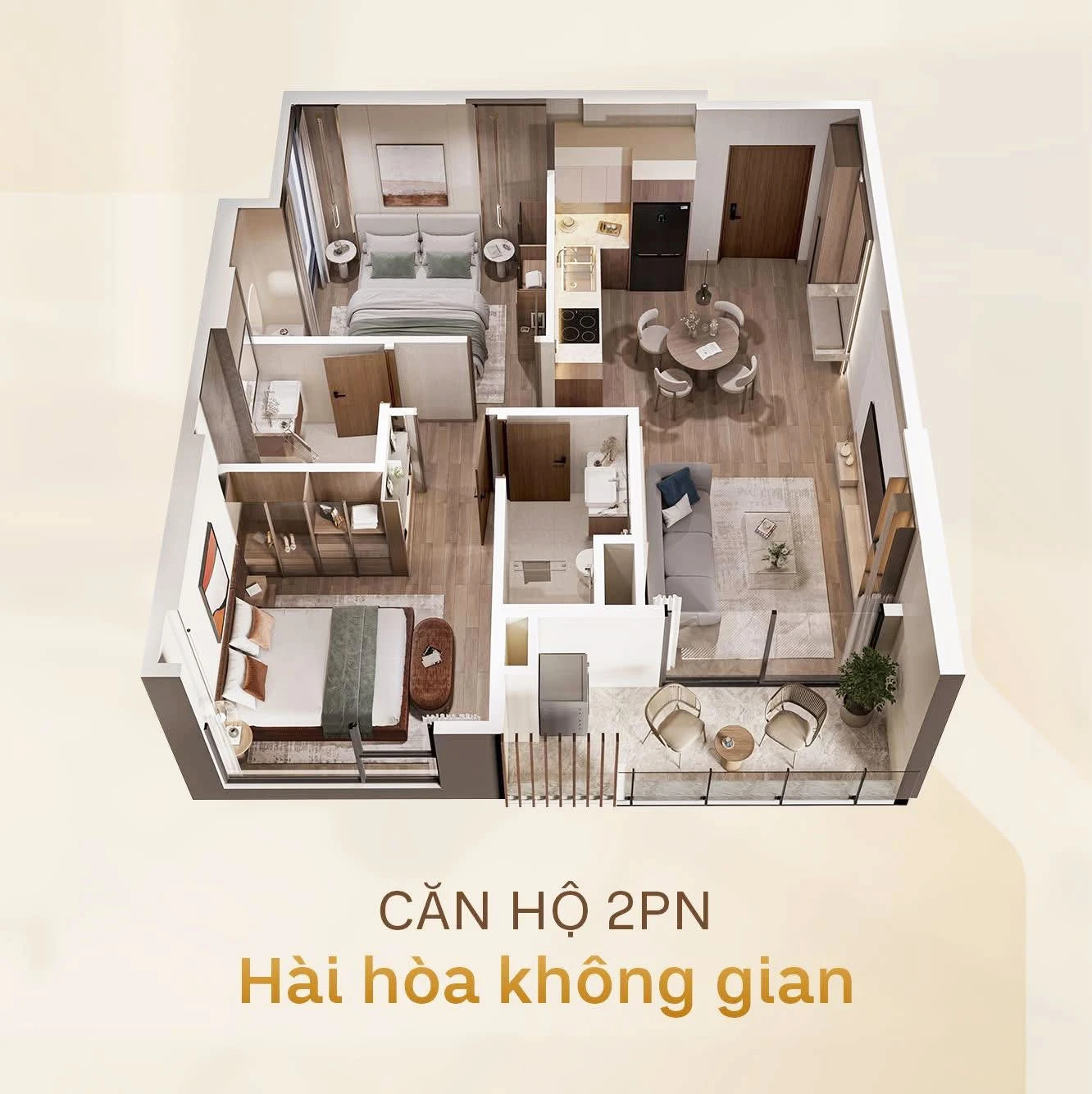 Căn hộ 2 PN