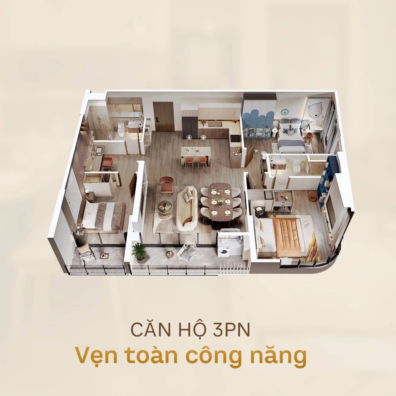 Căn hộ 3 PN