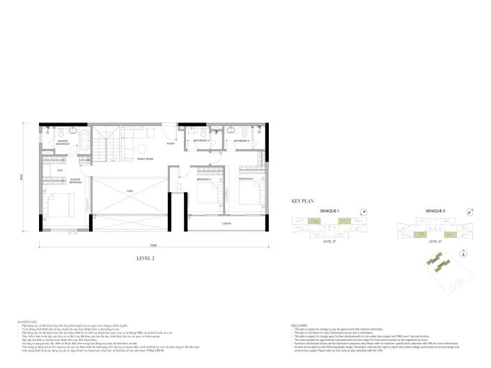 Duplex 189.5 m2 (Tầng 2)