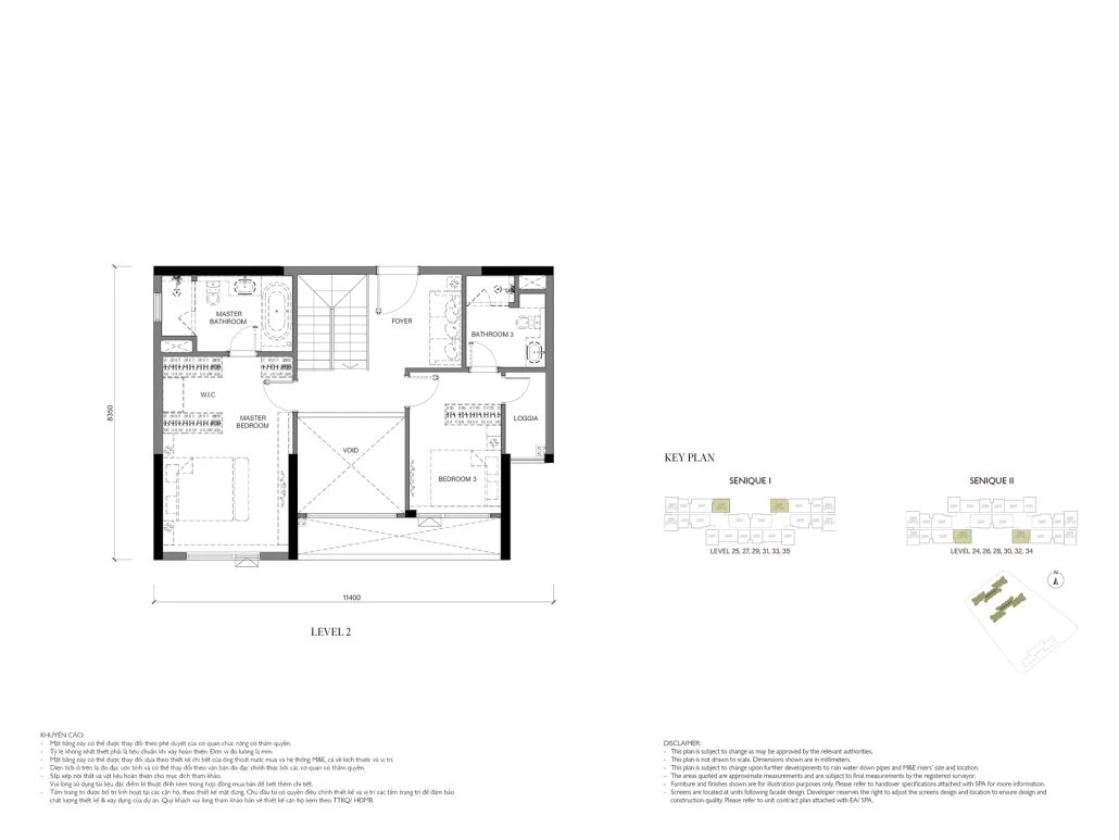 Duplex 147.4 m2 (Tầng 2)