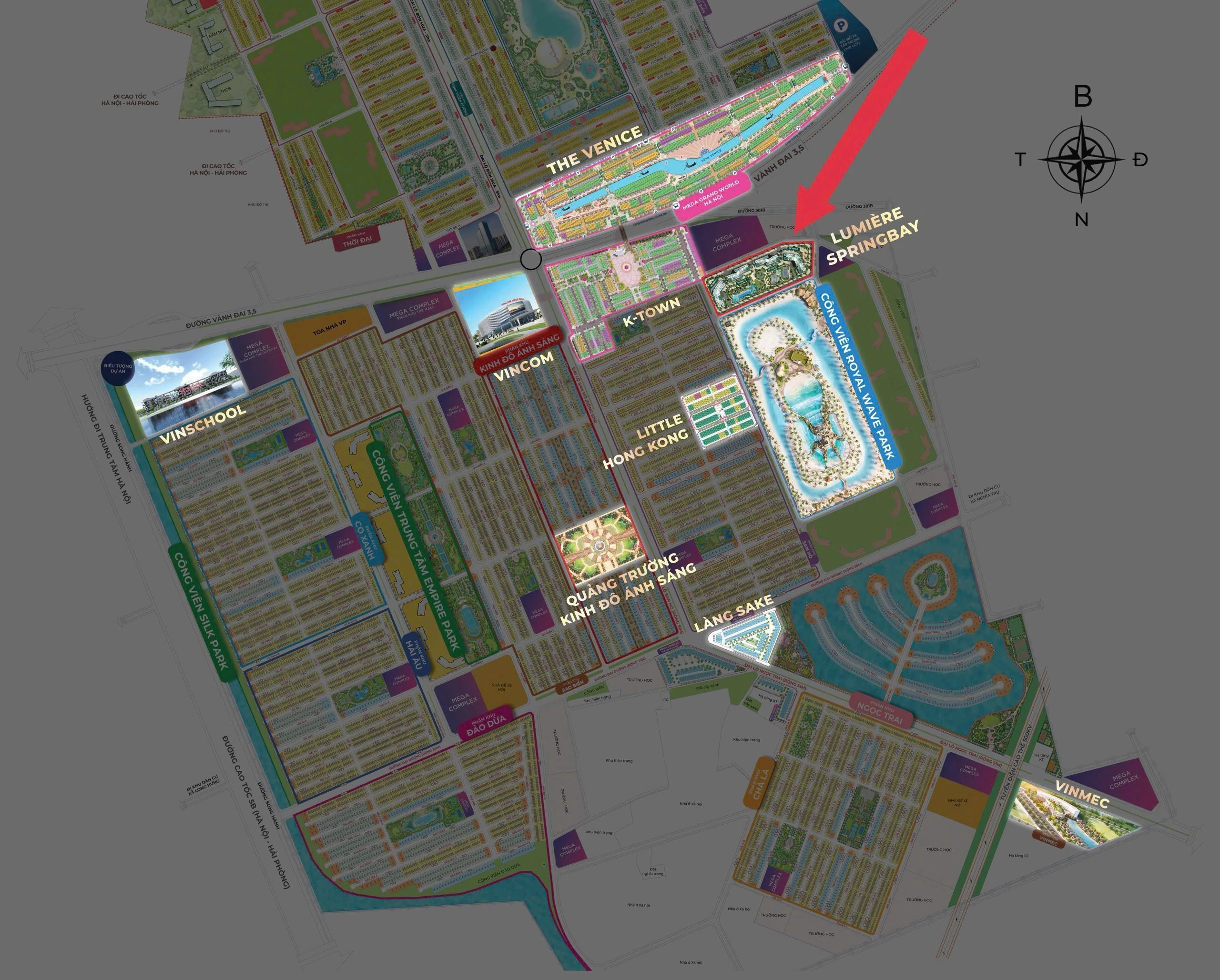 Vị trí Lumiere SpringBay