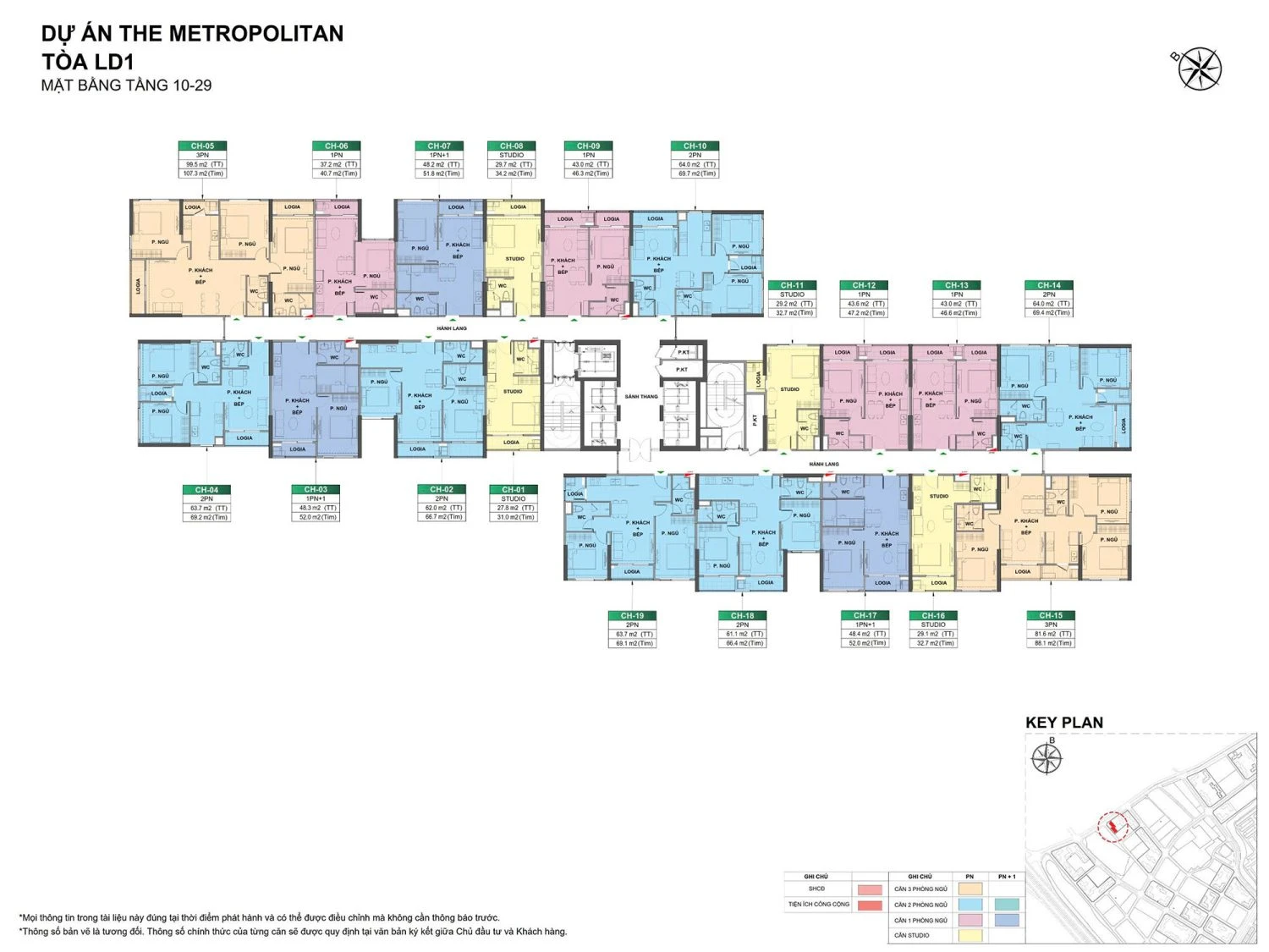 Mặt bằng tòa LD1 The London