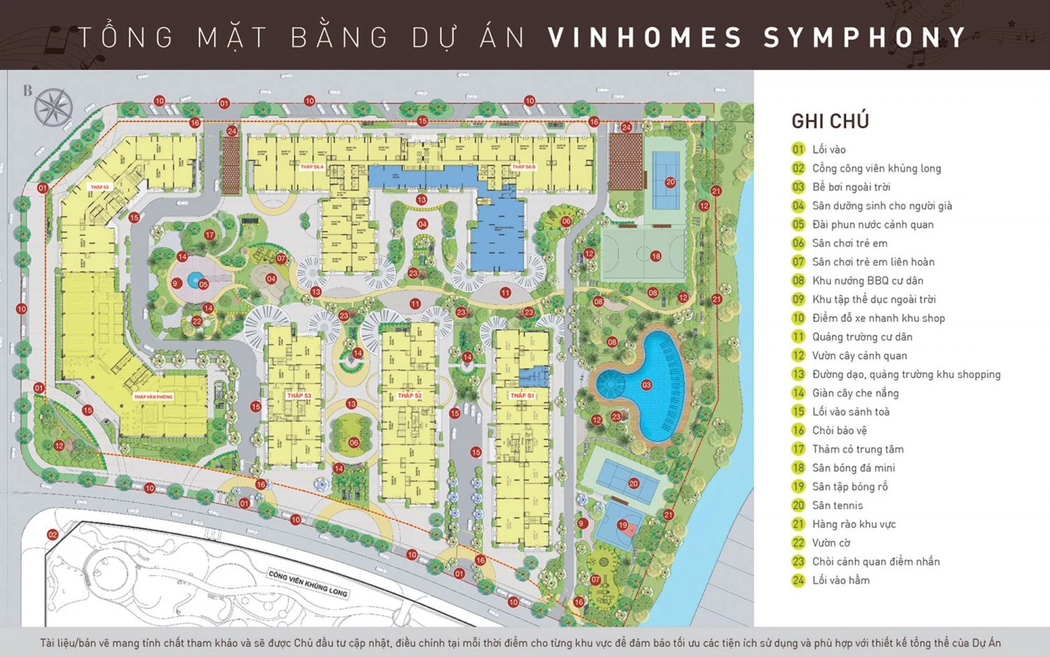 Mặt bằng tổng thể Vinhomes Symphony
