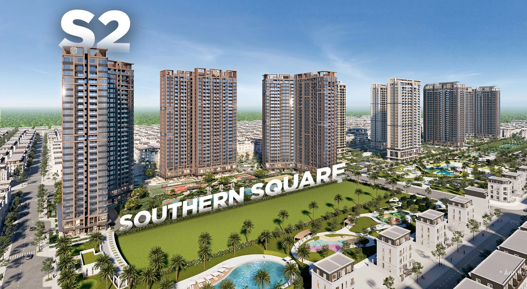 Vị trí tòa S2 Southern Square