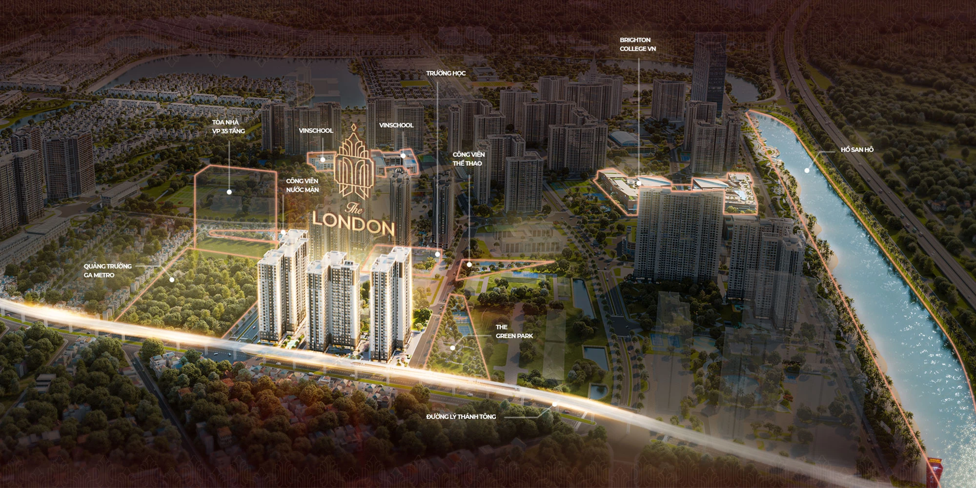 Vị trí phân khu The London