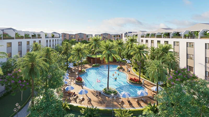 Chất sống “resort” thời thượng bên vịnh biển sôi động
