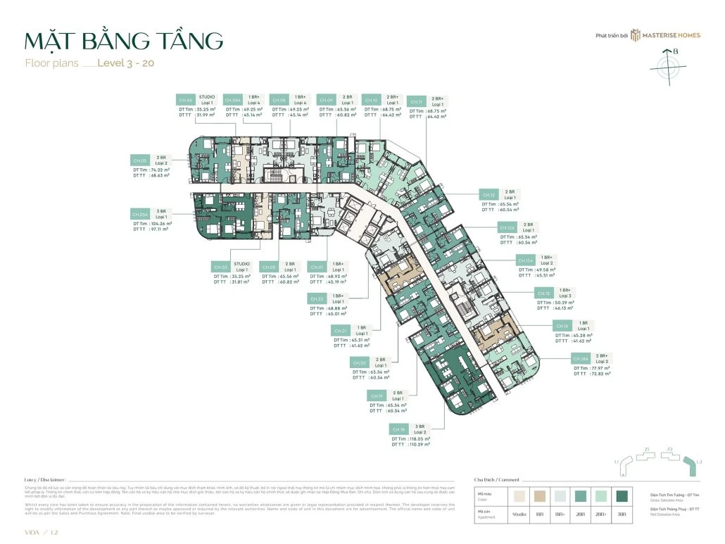Tòa Vida (Tầng 3 - 20)